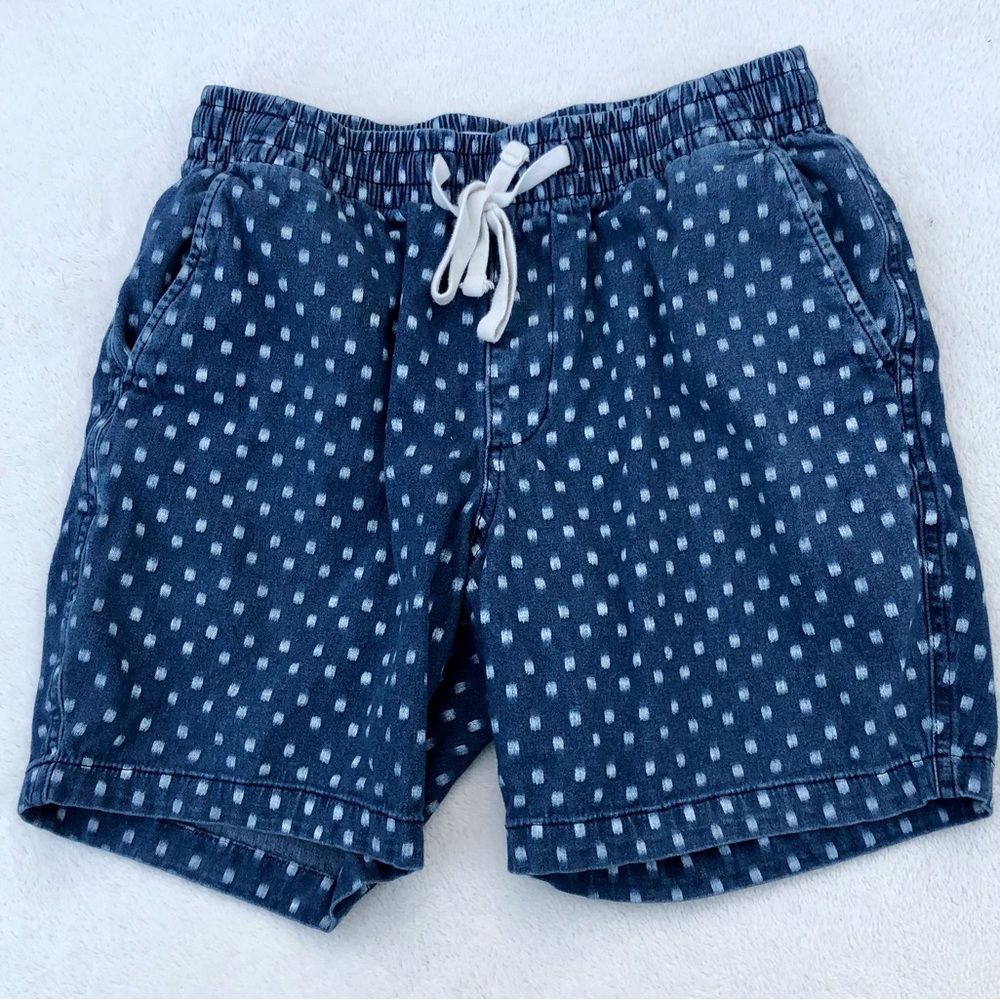 Old Navy Blue Jean Shorts with White Dots